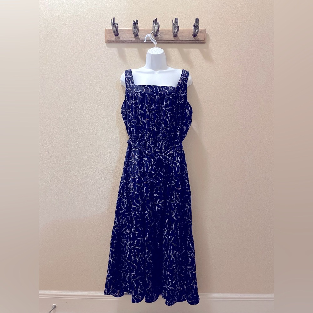 MICHEAL Micheal Kors Blue and Red floral print dress XXL